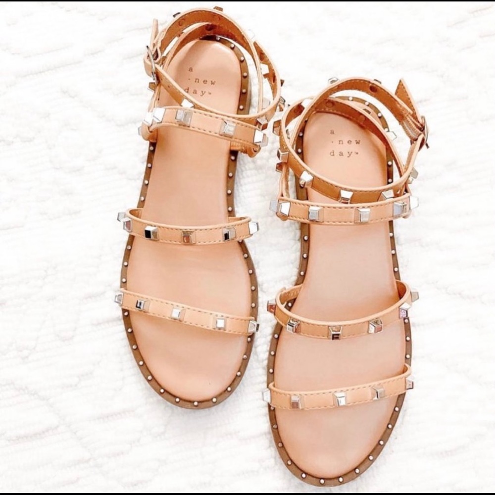 A New Day Target Astrid Studded Sandals Size 6.5